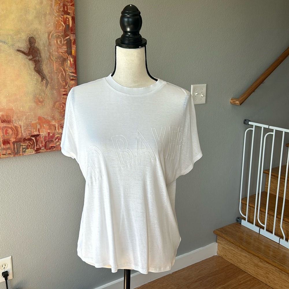 EUC Ted Baker London White Logo T-Shirt